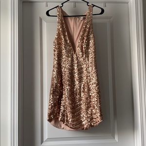 Rose gold sequin Kaiyimei Dress